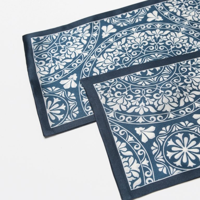 personalisiertes Baumwoll-Bandana, personalisierter Twilly-Druck, Schal-Firmendesign